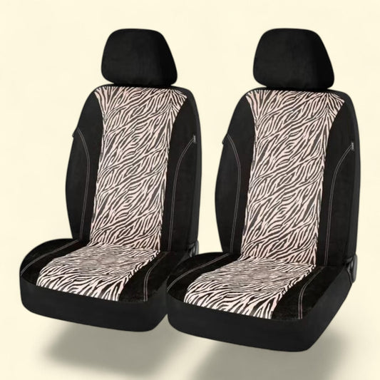 PIC AUTO Seat Cover, Low Back Pink Zebra Car Protection, Micro Suede, Universal Fit, WCA-SL-004, 1 count