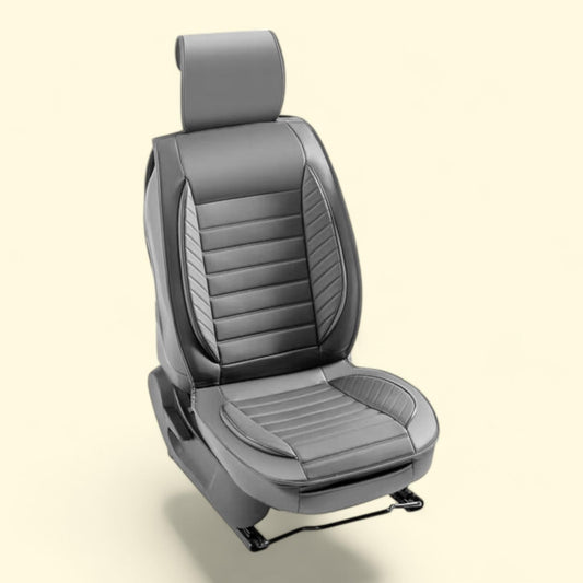 KFFKFF Universal Front Seat Covers, 2 Piece Grey, Most SUV Cars and Trucks