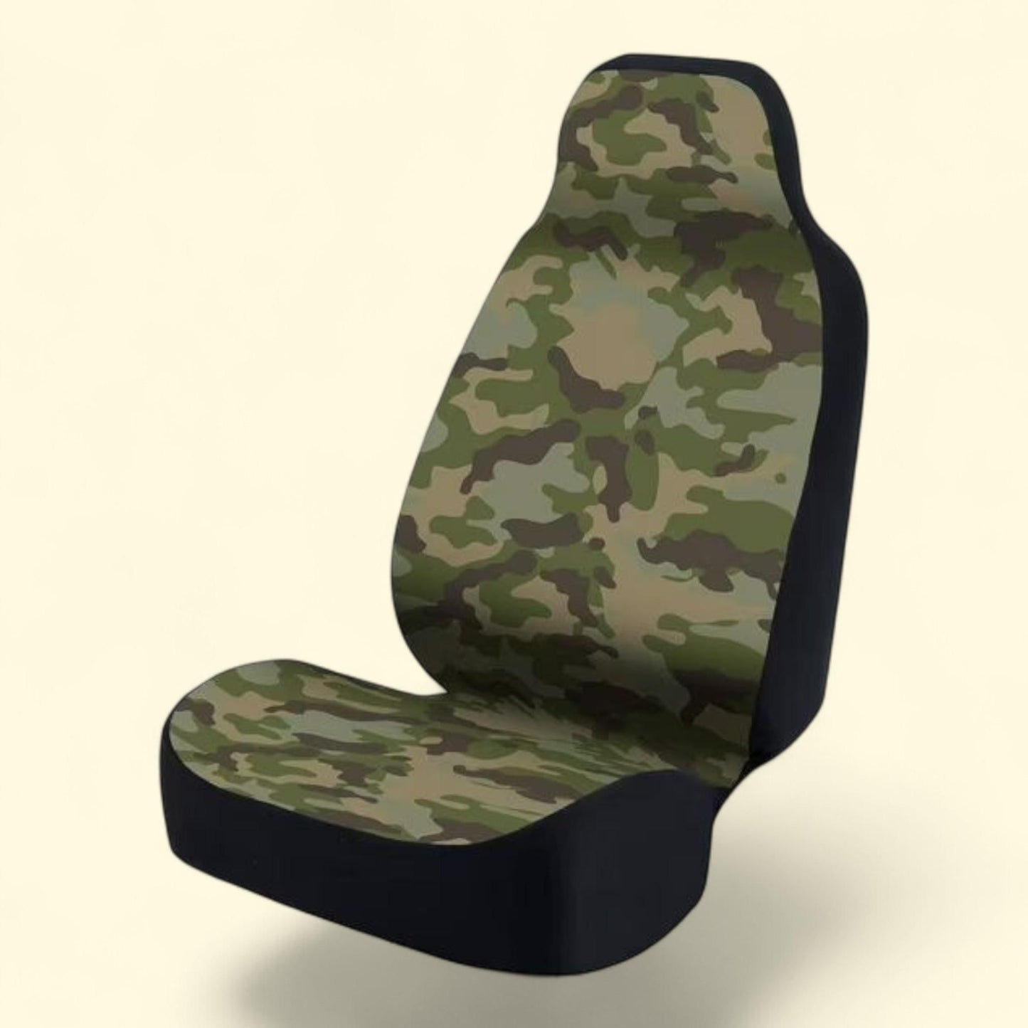 Coverking Printed Seat Cover, Ultra Suede Traditional Camo Jungle Green, Universal, 1 count