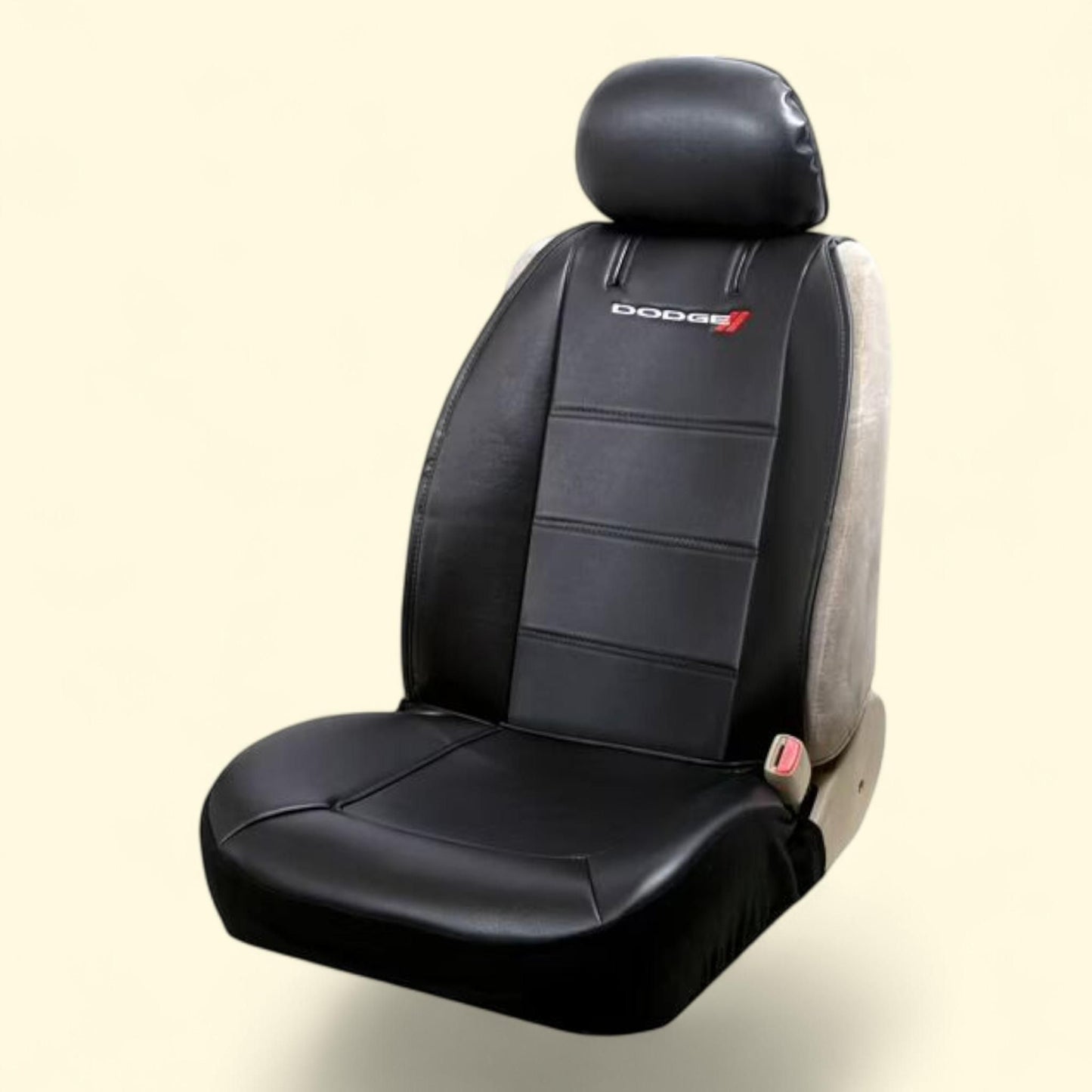 Plasticolor Dodge Black Vinyl Universal Fit Automotive Seat Cover, 1 Pack