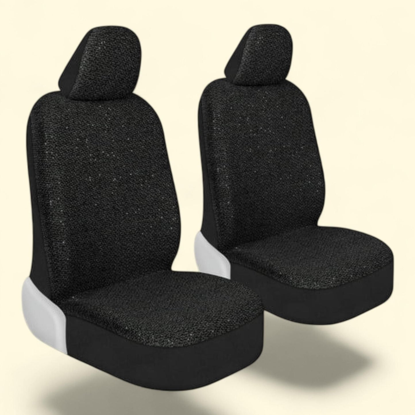 Carbella Sequin Tweed Bling Car Seat Covers, 2 Pack, Beige, Car Acc... — authentic US product shipped worldwide by Treatspree