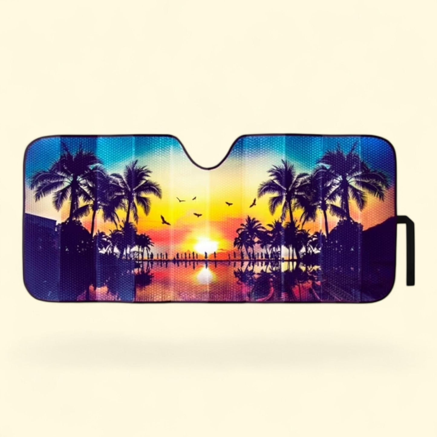 Auto Drive Twist Sunshade Beach Design, 28.5"x31.5"