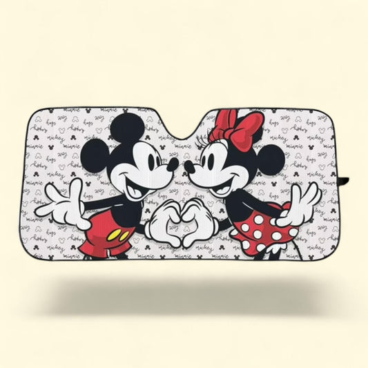 Plasticolor Disney Mickey and Minnie Mouse Love Sunshade, 58" x 27.5"