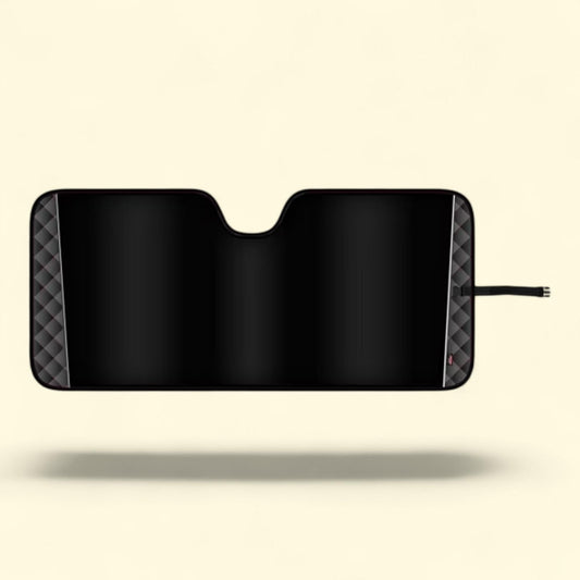 Genuine Dickies Red Diamond Accordion Auto Sunshade, Black, Universal Fit, 40726WDI, 1 count