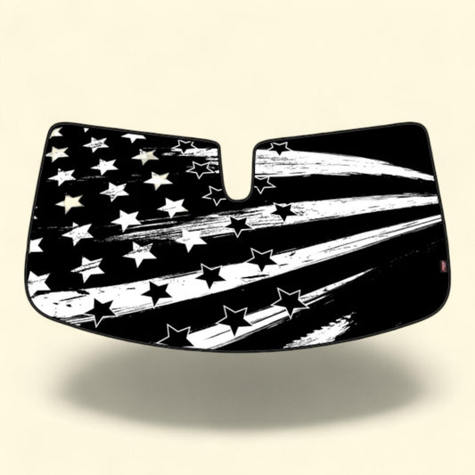 Genuine Dickies Accordion Truck Sunshade, Black-White, 41435WDI, 1 count