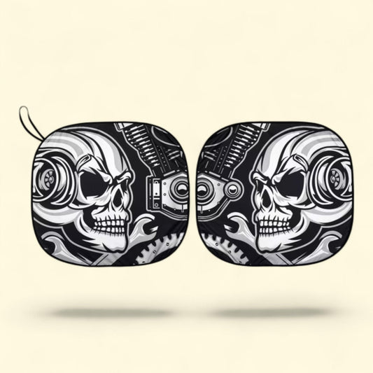 Pare-soleil accordéon holographique noir Auto Drive, 1 pièce, 160 cm x 72 cm