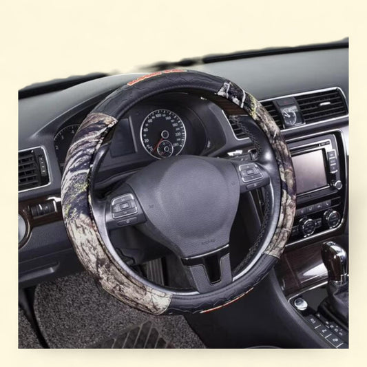 Mossy Oak Heavy Duty Truck Steering Wheel Cover, Camo Green - Universal Fit, 1PC