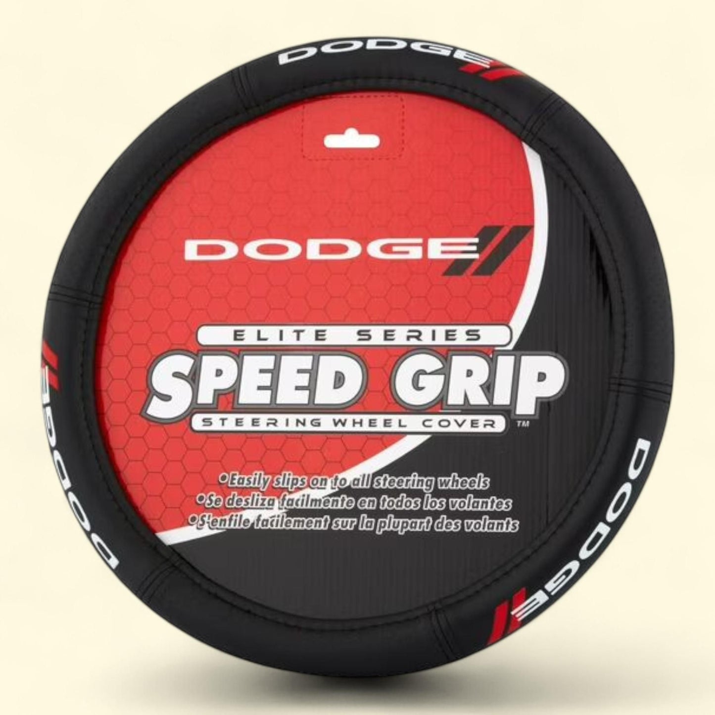 Dodge Elite Series Speed Grip Steering Wheel Cover, 1 count — authentic US product shipped worldwide by Treatspree