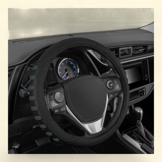 Motor Trend FlexGrip Steering Wheel Cover, Standard 15 inch
