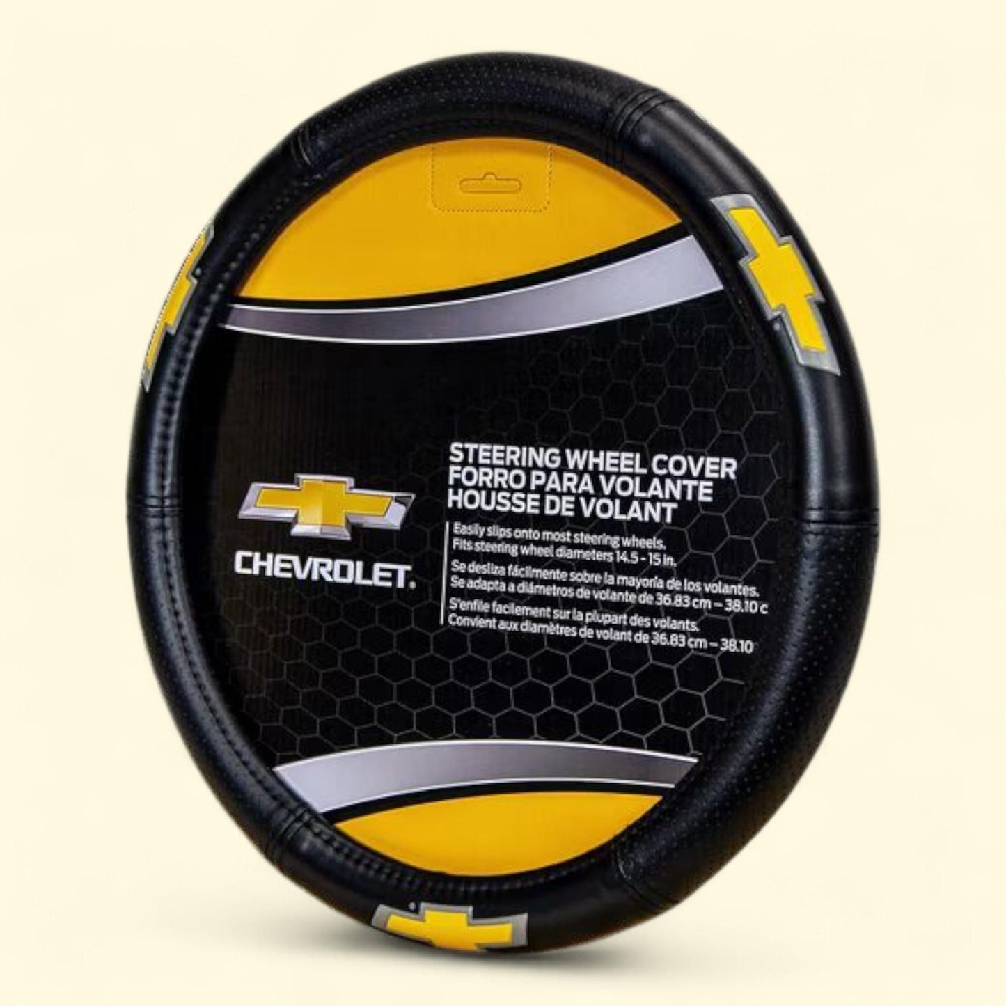 PlastiColor Elite Series Speed Grip Chevrolet Steering Wheel Cover, 1 count