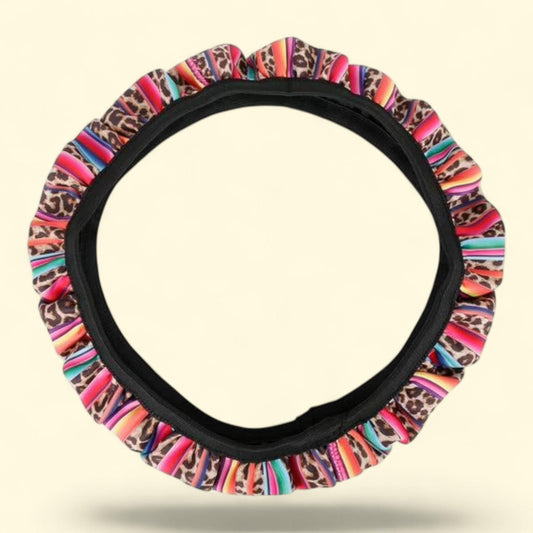 Unique Bargains Steering Wheel Cover, Non-Slip Leopard Pattern, 1 count