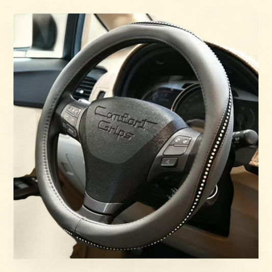 Gem Grip Steering Wheel Cover, Small (13.5 - 14.4), Grey