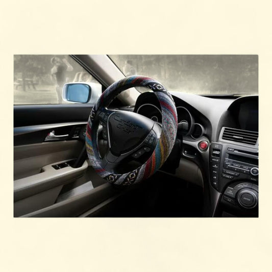 Comfort Grips Steering Wheel Cover, Boho Large (15.5 - 16.4)