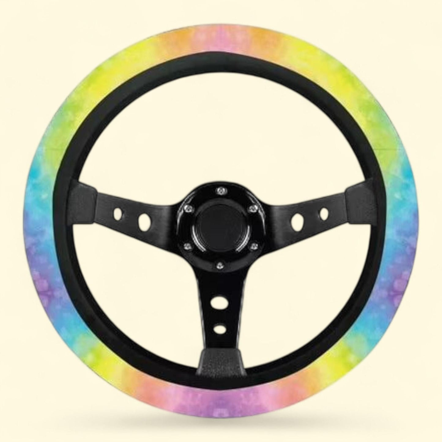 Brand Women's Tie-Dye Print Car Steering Wheel Cover, Universal Fit, 1 count