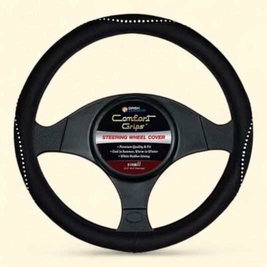 Comfort Grips Steering Wheel Cover, Gem Grip Small (13.5 - 14.4) Black