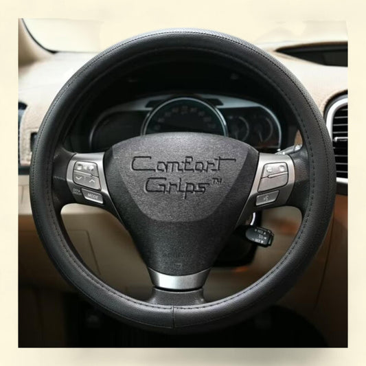 Comfort Grips Steering Wheel Cover, Sport Grip Large (15.5 - 16.4) Black