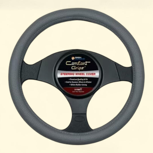 Comfort Grips Steering Wheel Cover, Sedona Grip Small (13.5 - 14.4), Grey, 1 count