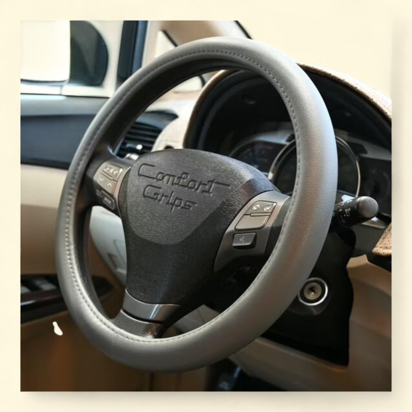 Comfort Grips Steering Wheel Cover, Performa Grip Medium (14.5 - 15.4) Grey