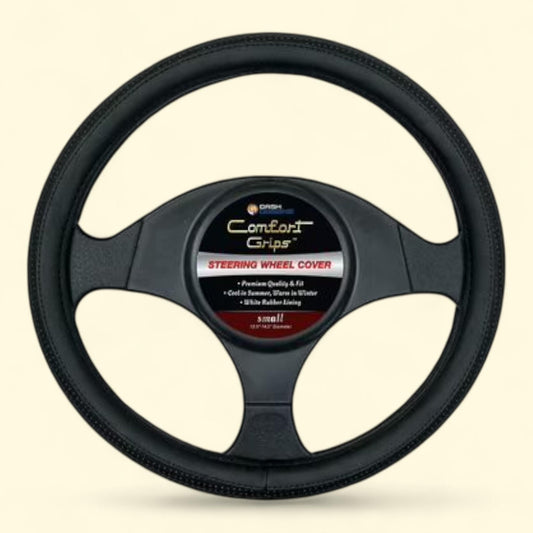 Comfort Grips Steering Wheel Cover, Sport Grip Small (13.5 - 14.4), Black