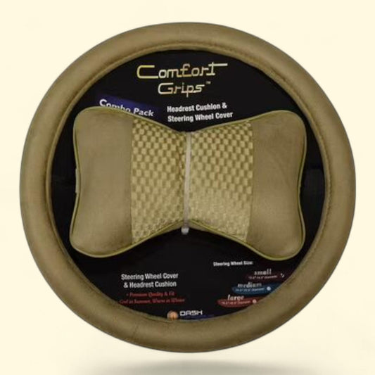 Comfort Grips Steering Wheel Cover, Camo Grip Small (13.5 - 14.4) Black