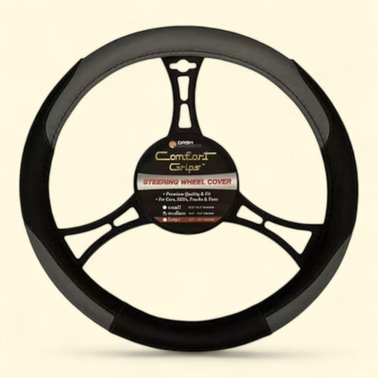 Comfort Grips Daytona Steering Wheel Cover, Medium Grey, 1 count