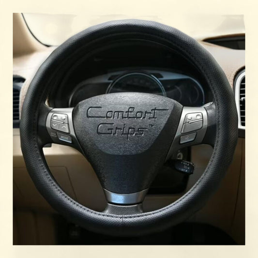 Comfort Grips Steering Wheel Cover, Racing Grip Medium (14.5 - 15.4) Black