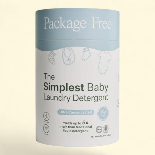 Package Free Baby Laundry Detergent Powder, Unscented, 100 Load