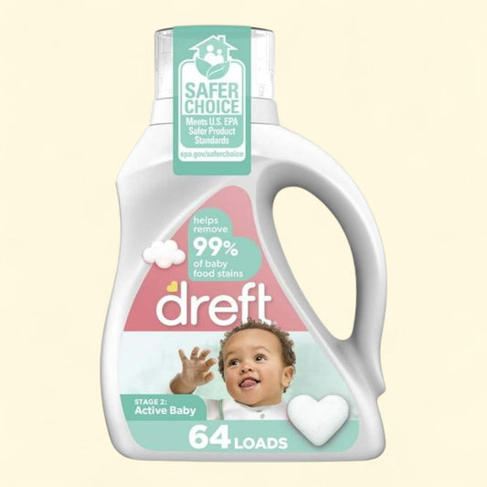 Dreft Active Baby Liquid Laundry Detergent, 92 fl oz