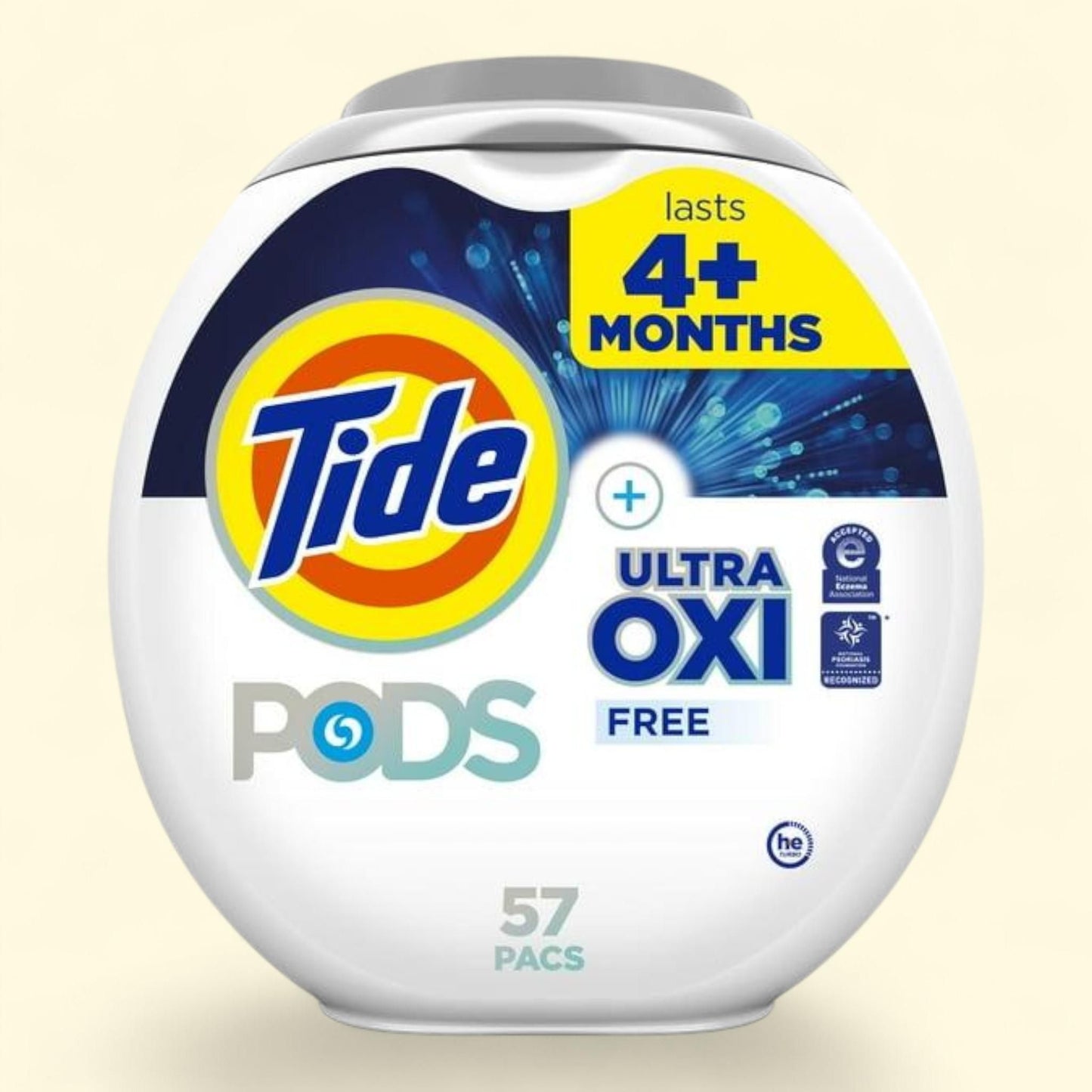 Tide PODS Ultra OXI Free Laundry Detergent Pacs, 57 Count