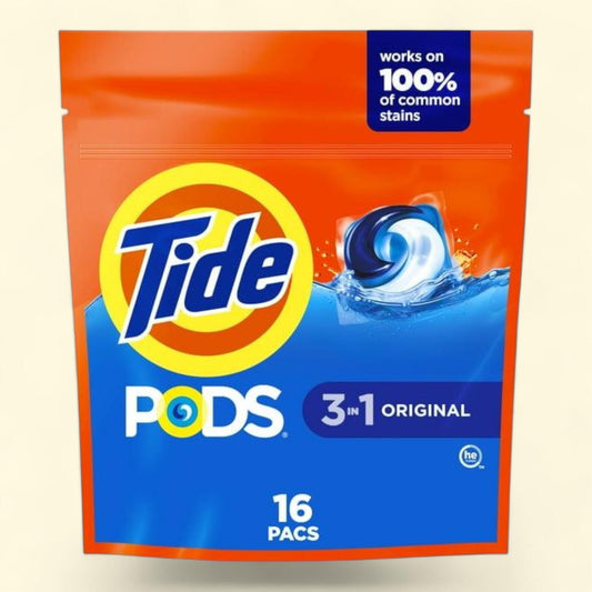 Tide PODS Liquid Laundry Detergent Pacs, Original Scent, 16 Count