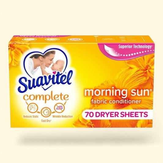 Suavitel Dryer Sheets, Fabric Conditioner, Morning Sun, 70 Sheets