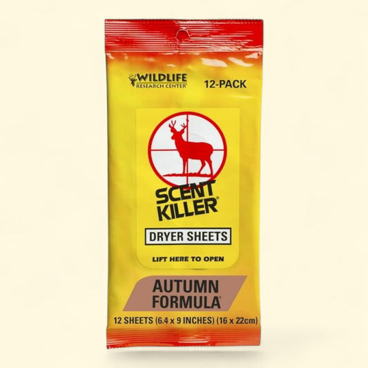 Wildlife Research Center, Scent Killer Autumn Formula Dryer Sheets, 12 Sheets