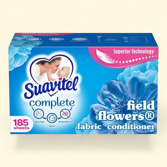 Suavitel Dryer Sheets, Fabric Conditioner, Field Flowers, 185 Sheets