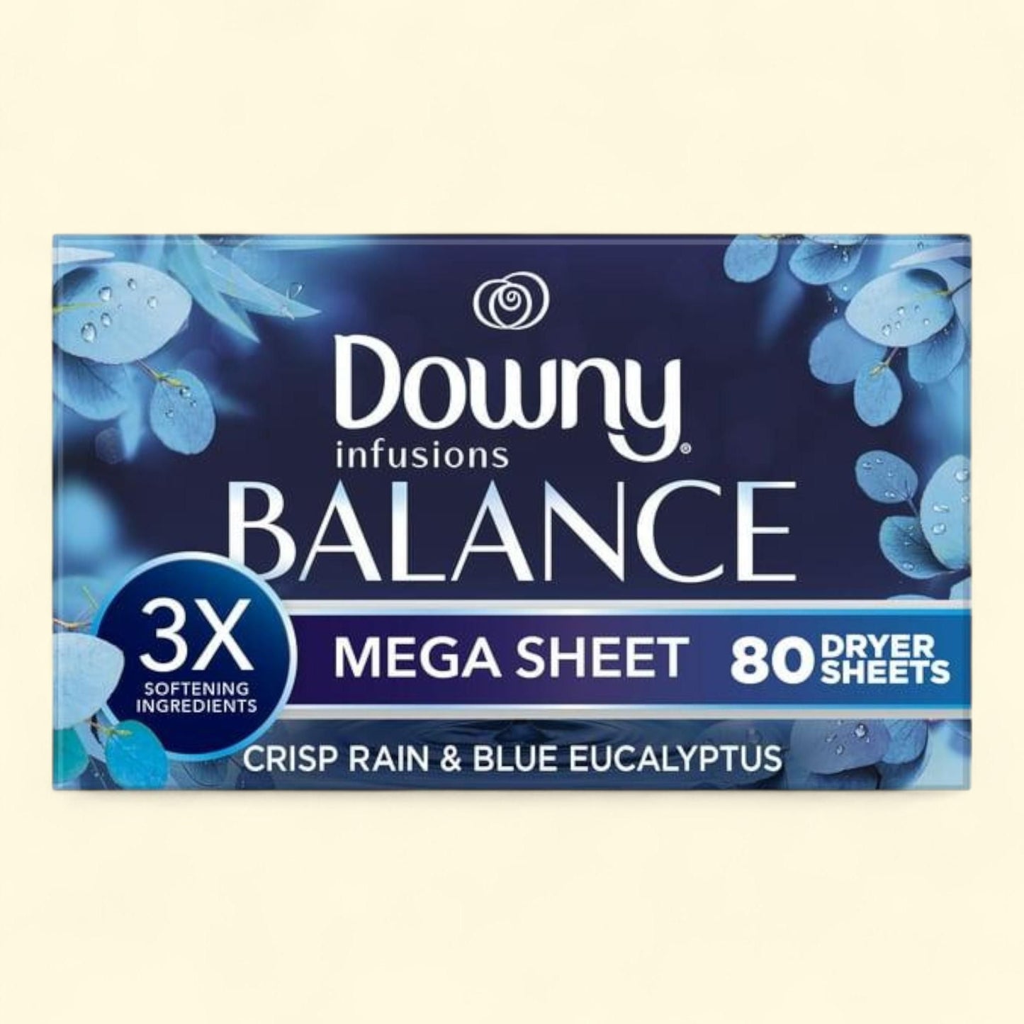 Downy Infusions Dryer Sheets, Balance, 80 Count