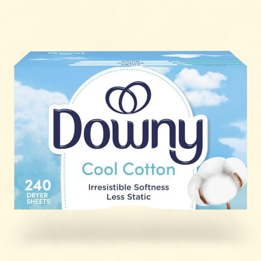 Downy Fabric Softener Dryer Sheets, Cool Cotton Scent, 240 Count