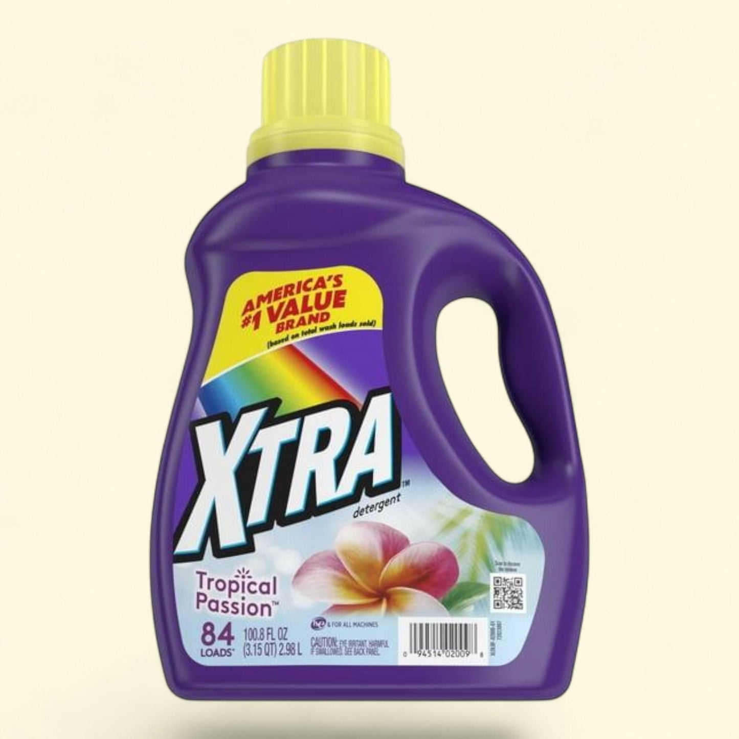 Xtra Liquid Laundry Detergent, Tropical Passion, 100.8 fl oz