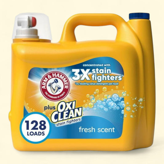 ARM & HAMMER Liquid Laundry Detergent, Fresh Scent, 128 Loads