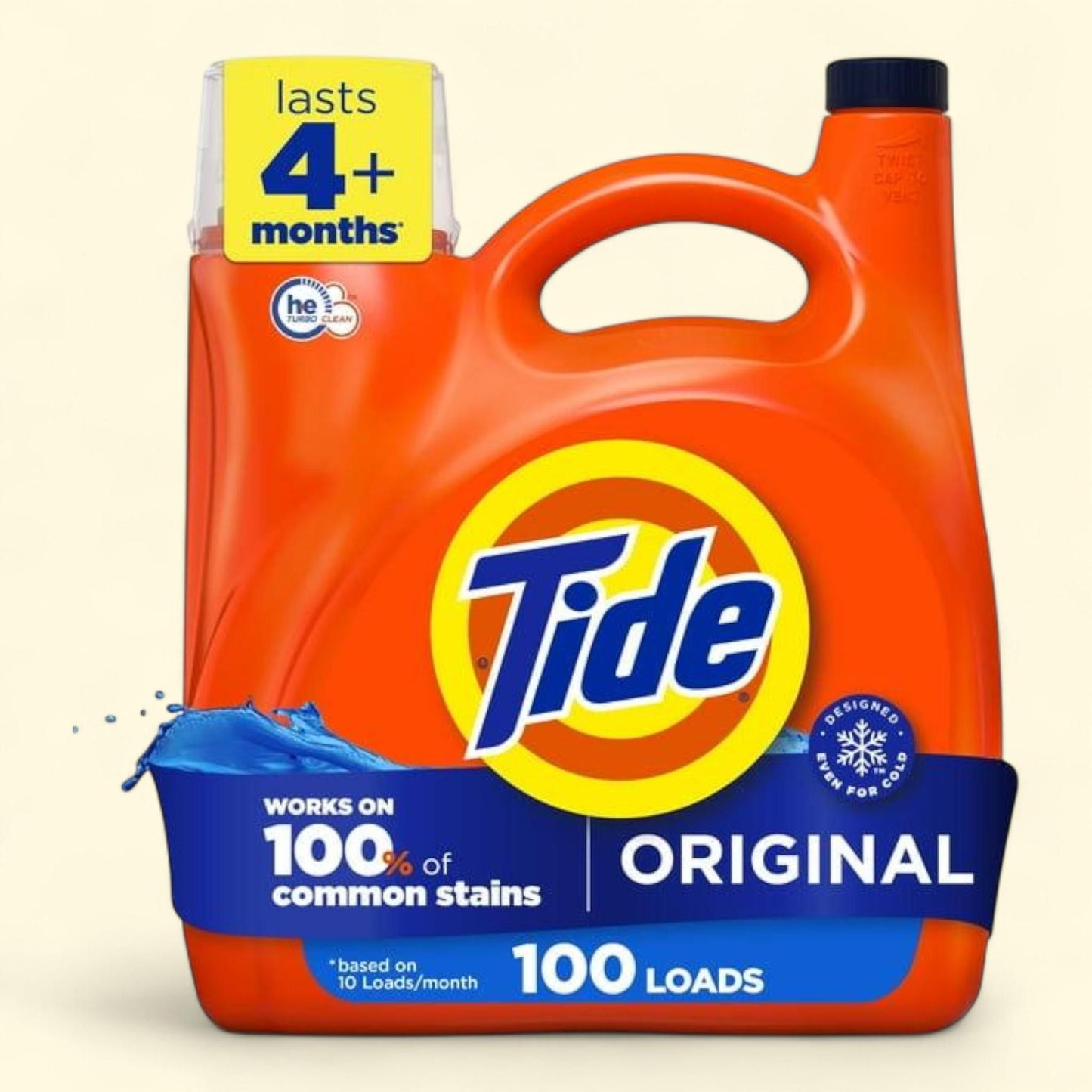 Tide Laundry Detergent Liquid, Original Scent, 132 fl oz