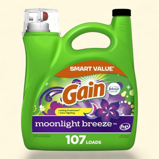 Gain Liquid Laundry Detergent, Moonlight Breeze, 154 fl oz