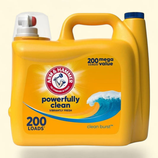ARM & HAMMER Liquid Laundry Detergent Soap, Clean Burst, 200 fl oz
