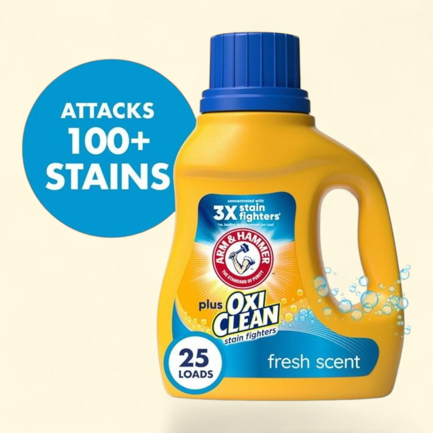 ARM & HAMMER Liquid Laundry Detergent, Fresh Scent, 32.5 fl oz