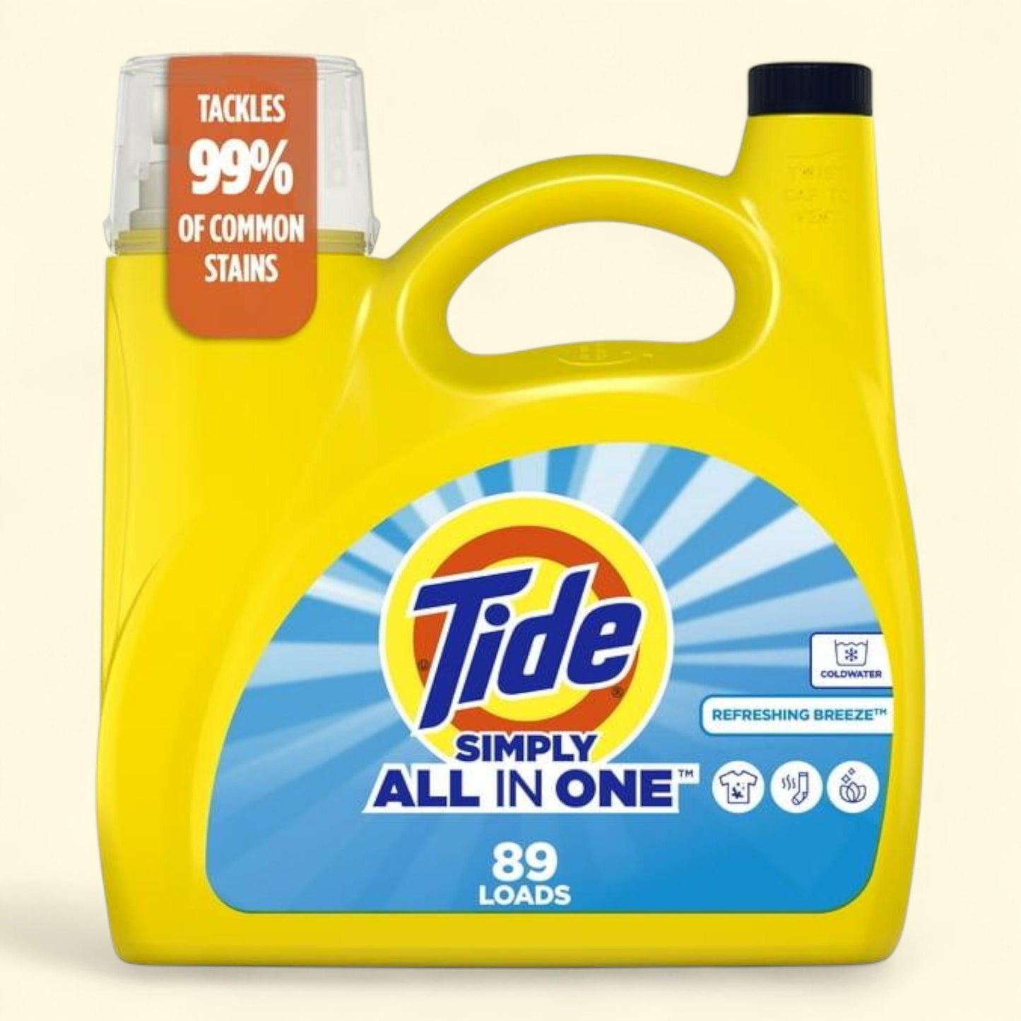 Tide Simply All-in-One Liquid Laundry Detergent, 117 fl oz