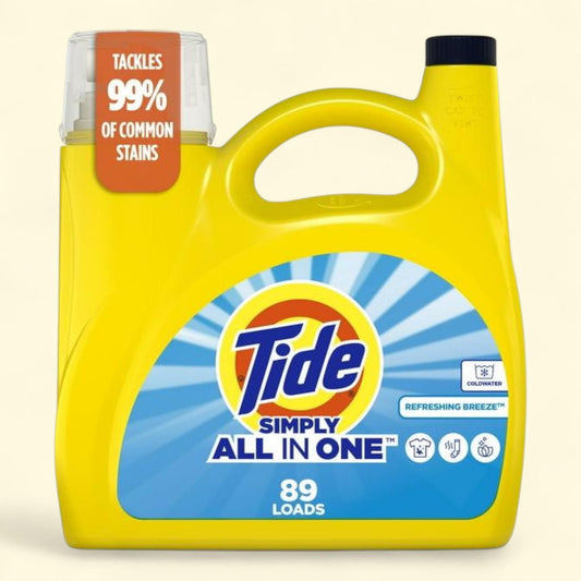 Tide Simply All-in-One Liquid Laundry Detergent, 117 fl oz