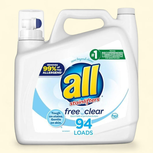 All Free Clear Liquid Laundry Detergent, 141 oz