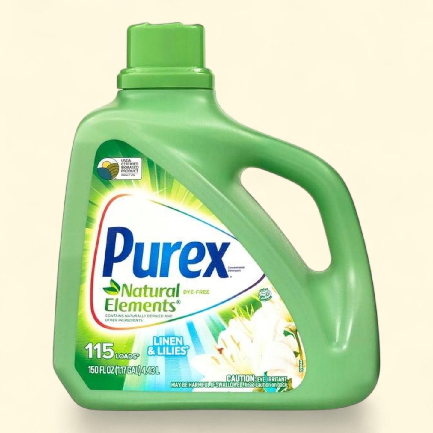 Purex Natural Elements Liquid Laundry Detergent, Linen & Lilies, 150 fl oz