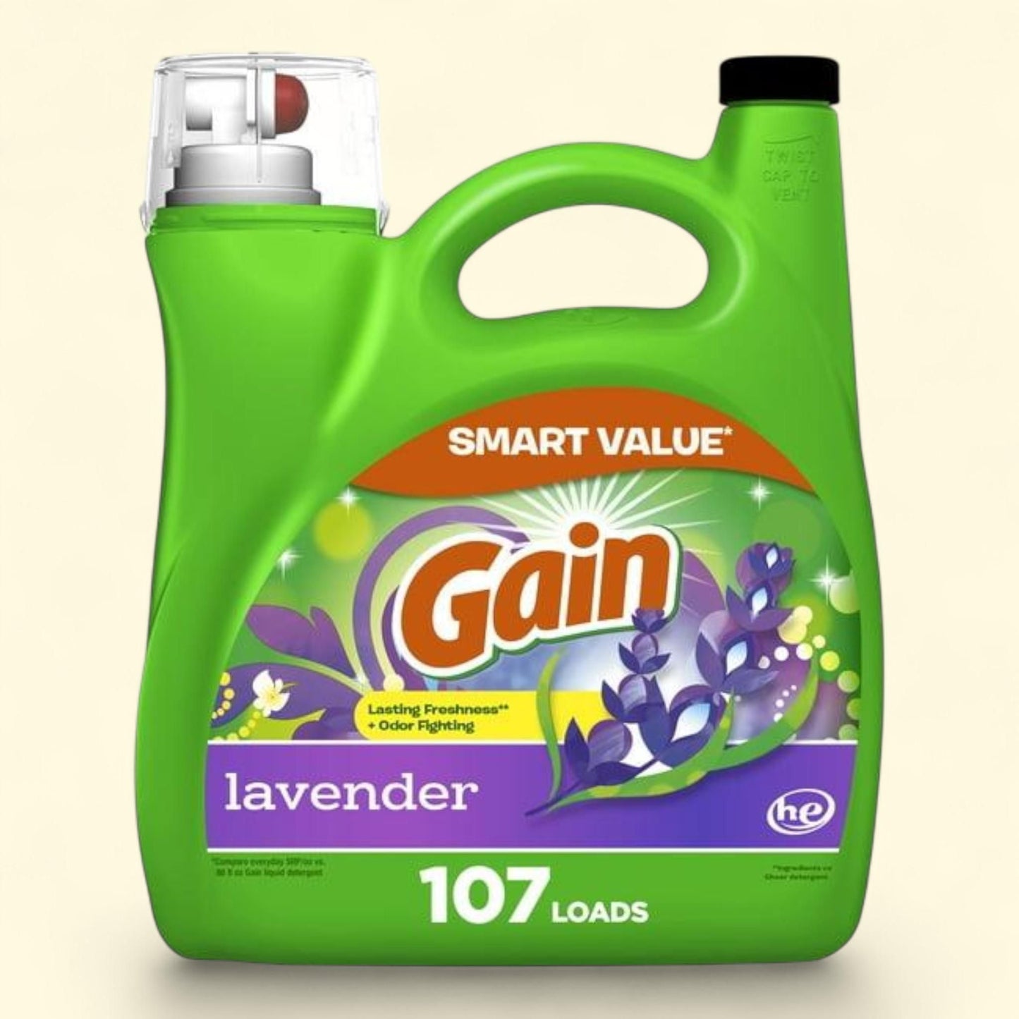 Gain Liquid Laundry Detergent, Lavender Scent, 154 fl oz