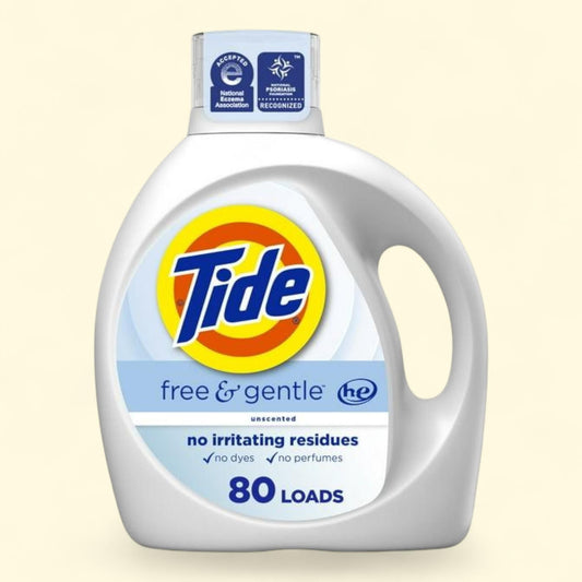 Tide Free & Gentle Laundry Detergent Liquid, 105 fl oz