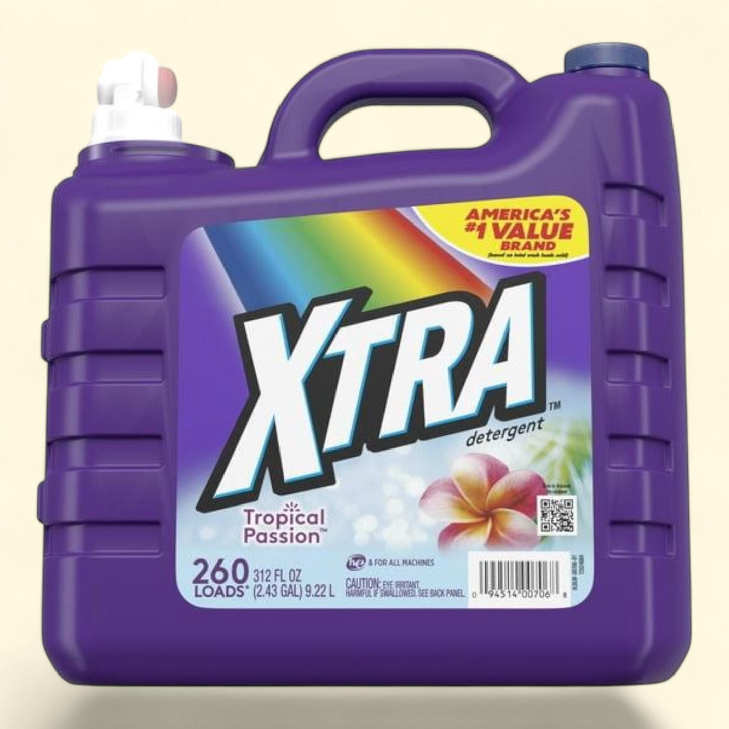 Xtra Tropical Passion, Liquid Laundry Detergent, 312 fl oz