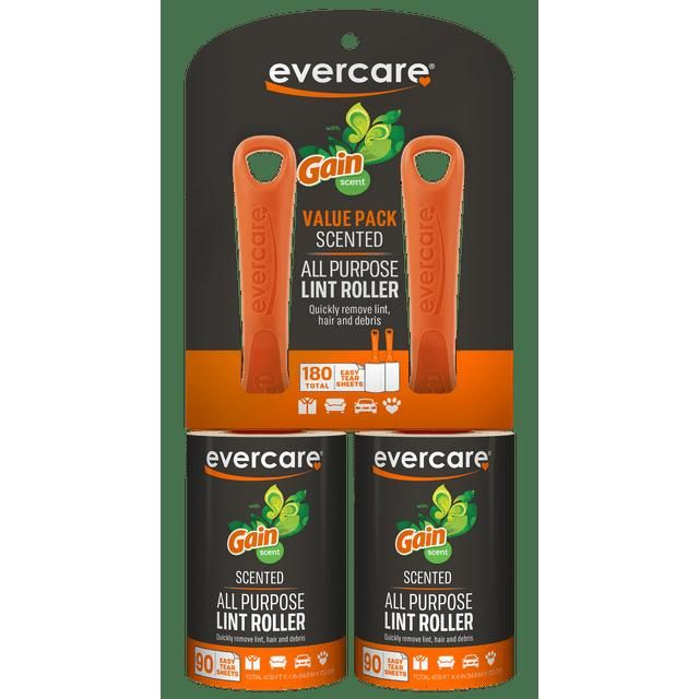 Evercare Lint Roller, Gain Scented, 90-Layer, 2-Pack