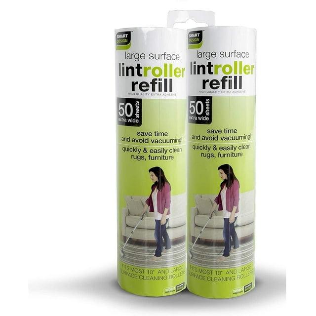 Smart Design Mega Floor Lint Roller Refill, 100 Sheets